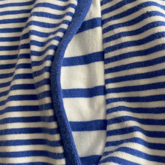 Chico’s Zip Up blue & white Hoodie Chicos 0 or Size Small - Picture 5 of 6